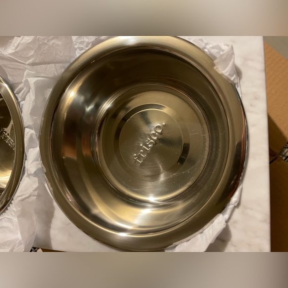 Frisco Stainless Steel Elevated Dog Bowl - Picture 3 of 5